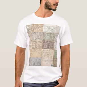 Antike Postkarten Französische Vintage-Hintergrund T-Shirt