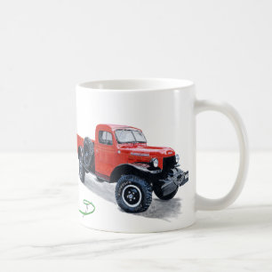 Antike Power-Lastwagen-LKW-Tasse Kaffeetasse