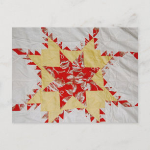 Antike Quilt Postkarte