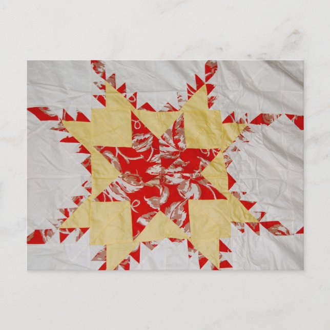 Antike Quilt Postkarte (Vorderseite)