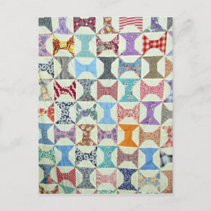 Antike Quilt Postkarte