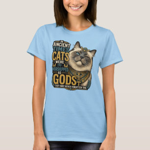 Antike Ragdoll-Katzenattitüde T-Shirt
