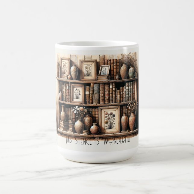 Antike Readen und Blumen Kaffeetasse (Mittel)