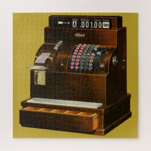 Antike Registrierkasse, Vintage-Einzelhandelsgesch Puzzle