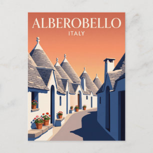 Antike Reise-Postkarte Alberobello Italien Postkarte