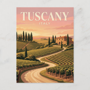 Antike Reise-Postkarte   Toskana Italien Postkarte