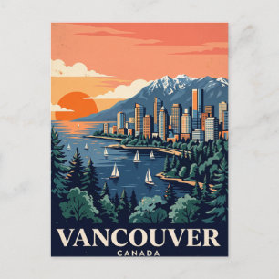 Antike Reise-Postkarte Vancouver Kanada Postkarte