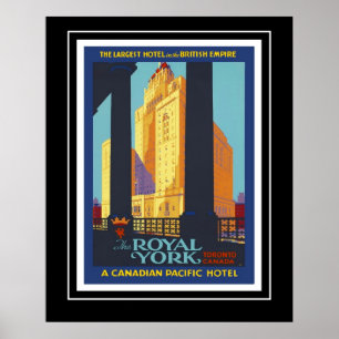 Antike Reiseplakate Historica Royal York Kanada Poster