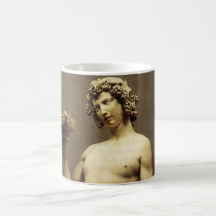 Antike Renaissance-Statue Bacchus von Michelangelo Tasse