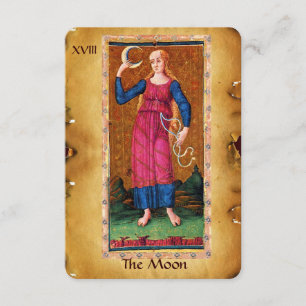 ANTIKE RENAISSANCE TAROTS 18/DER MOND ANKÜNDIGUNG