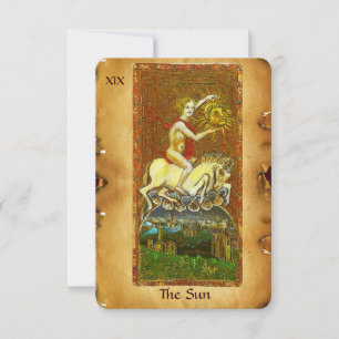 ANTIKE RENAISSANCE TAROTS 19/THE SUN ANKÜNDIGUNG