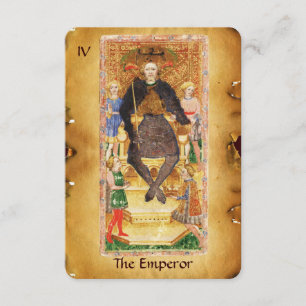 ANTIKE RENAISSANCE TAROTS 4/DER KAISER ANKÜNDIGUNG