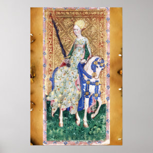 ANTIKE RENAISSANCE-TAROTS /DAME DER SCHWERTER POSTER