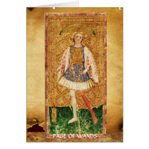ANTIKE RENAISSANCE TAROTS / PAGE DER STÄBE
