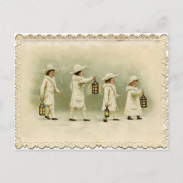 Antike Reproduktion Weihnachtsgrüße Feiertagspostkarte