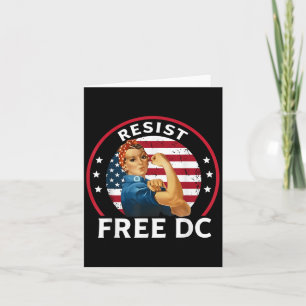 Antike Resist Free DC Protestflagge USA Für Frauen Karte