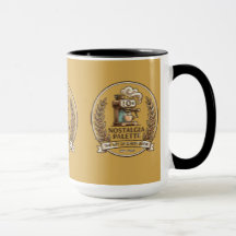 Antike Retro-Kaffeemaschine Keramikbecher
