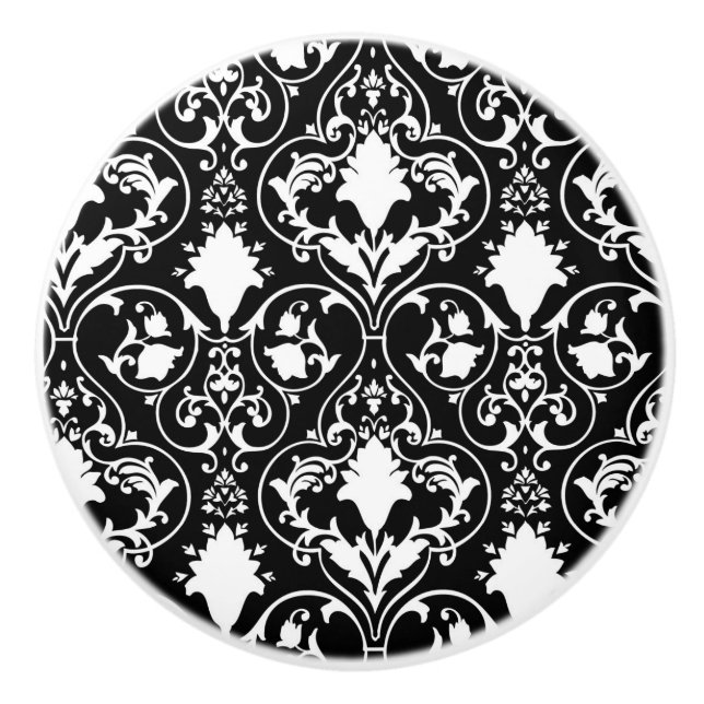 Antike Rolletapete Keramikknauf (Vorderseite)