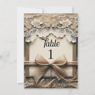 Antike Romantische Florale Spitze Jute Rustikale H Einladung
