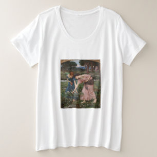 Antike Romantische Gartendamen Präraffaelitisch Große Größe T-Shirt