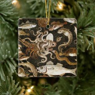 Antike römische Mosaik Pompeii Sea Life Steinmosai Keramikornament