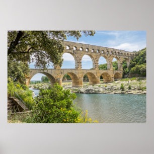 Antike römische Wasserleitung Poster