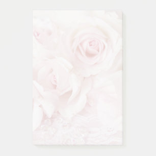 Antike rosa Rosen elegantes Bouquet Post-it Klebezettel