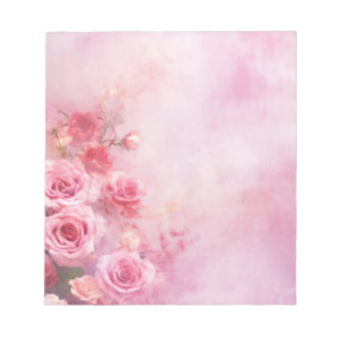 Antike rosa Rosen Notizblock