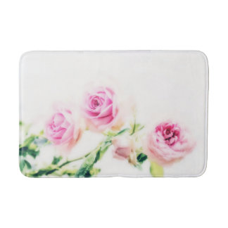 Antike rosa Rosenblüte Badematte