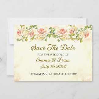 Antike Rose - 4.5 x 6.25 Hochzeit speichern das Da Save The Date