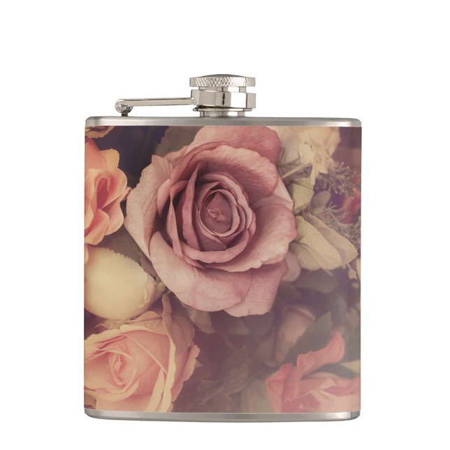 Antike Rose Flachmann (Mother's Day Vintage Rose Flask!)