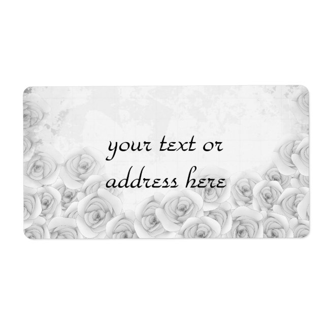 Antike Rose große Etiketten (Vorne)