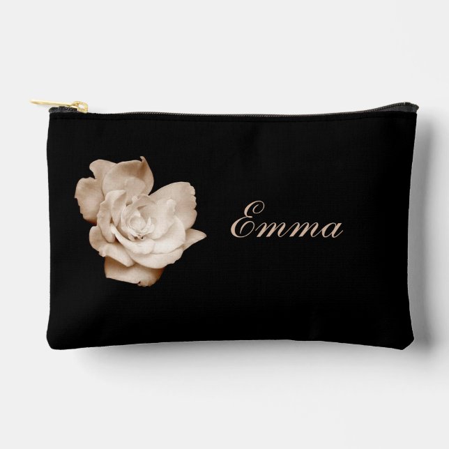 'Antike Rose' Kleine Zubehörtasche (Vorderseite)