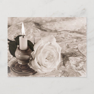 Antike Rose Postkarte