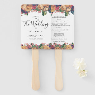 Antike Rose Vintag Boho Wedding Fächer