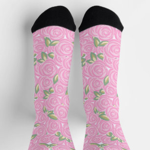 Antike Rosen Blumenmuster Socken