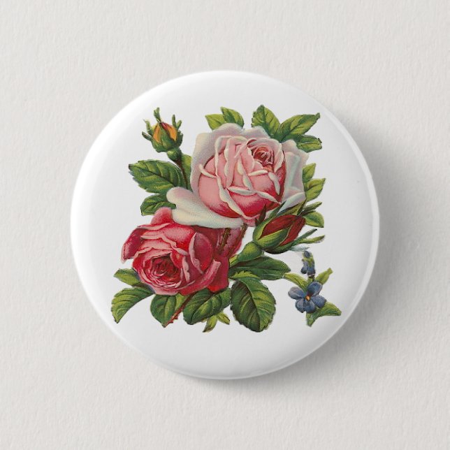ANTIKE ROSEN BUTTON (Vorderseite)