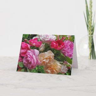 Antike Rosen Geburtstagskarte Karte