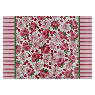 Antike Rosen Glas Schneidbrett Rosa Schneidebrett