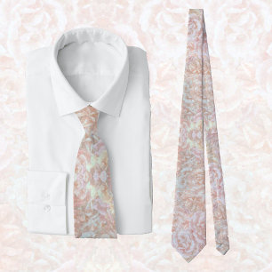 Antike Rosen in Creme - Blumenmuster Krawatte