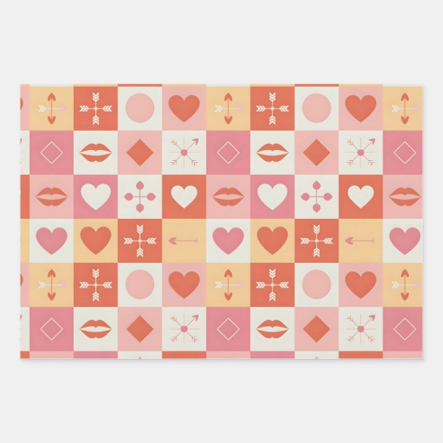 Antike Rosen klassisch romantisch Geschenkpapier Set (Vorderseite)