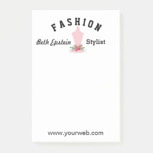 Antike Rosen Pink Mode Retro Mannequin Post-it Klebezettel