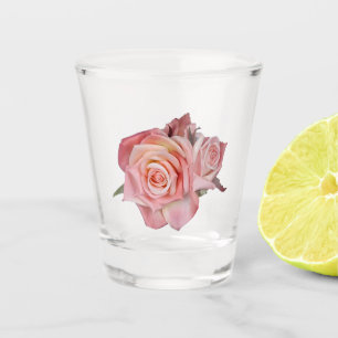 Antike Rosen Schnapsglas