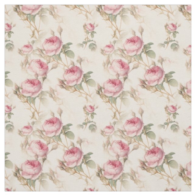 Antike Rosen Stoff (Muster)