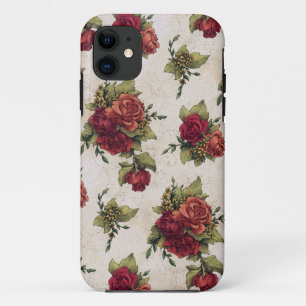 Antike Rosen-Tapete iPhone 11 Hülle