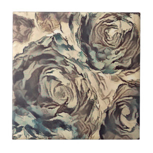 Antike Rosen , vintage Fliese
