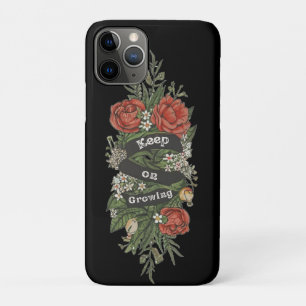 Antike Rosenblumen mit Zitat-Design Case-Mate iPhone Hülle