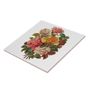 Antike Rosenbouquet Fliese