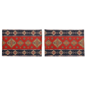 Antike Rot Türkischer Kilim Tepet Rug Kissenbezug