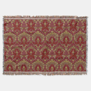 Antike Rote Gold William Morris Herbstblumen Decke